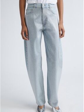 Haikure Bibi Crystal Embellished Balloon Leg Jeans